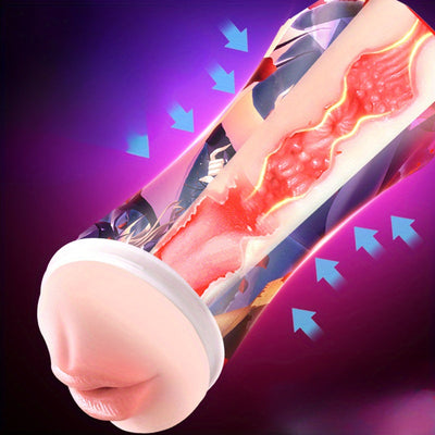 Erotic TPE Handheld Masturbator with Sexy Anime Design - Suitable for Men