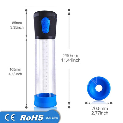 18+ Electric Penis Pump Penis Enlargement Vacuum Sleeve Erection Enhancer Penis Pump for Man Male Masturbator Sex Toys for Man