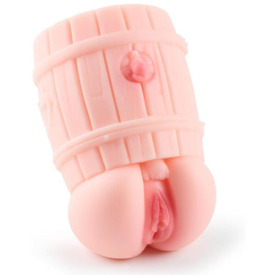 2LB Pocket Pussy Toy Male Masturator, Female Sex toy Girl Stuck in Barrel with Fake Pussy, 3D Realistic Sex toys for Men with Barrel Sex Torso, Male Sex Toy for Men Masturbation