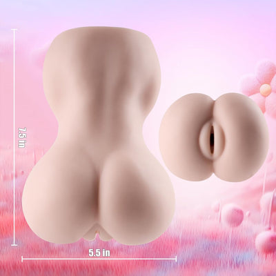 Flexibility Pocket Pussy Lifelike 3D Textured Vagina Masturbating Sex Toy for Men Realistic Loli GirlTextured Man Masturbation Adult Mini Torso Love Doll Pussies Stroker for Pleasure