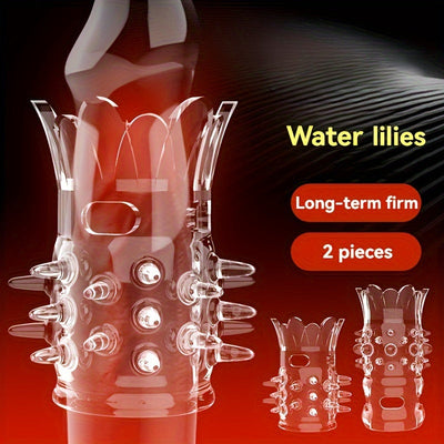 2pcs Men's Wolf Teeth Penis Sleeve Penis Cover Add More Fun And Excitement For Men Women Couples