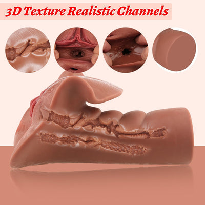 Pocket Pussy for Male Masturbator with Realistic Textured Vagina and Tight Anus, Men Sex Toy for Guys Masturbation Stroker Sex Toys for Mens Pocket pussies Adult Toys Men’s Sex Orgasm