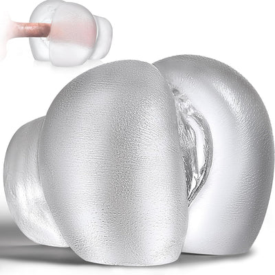 Male Masturbators Sex Toy - Clear Sex Doll for Penis Stroker with Virgin Vagina and Anal, Scaled-Down Size Pocket Pussy Ass with 2 Hole, Flesh Light Blowjob Machine Male Adult Sex Toys & Games, 5.5LB