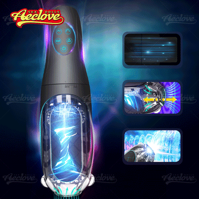 Aeclove อัตโนมัติ Vibrators สำหรับชายที่มีประสิทธิภาพหนีบและดูดพ็อกเก็ตหีชาย Masturbators ของเล่นช่องคลอดที่สมจริงนุ่ม