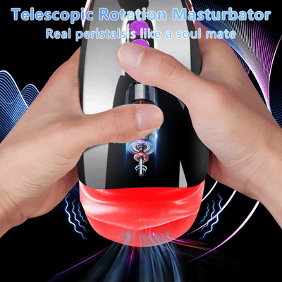 Automatic Masturbator for Men Vibration Deep Throat Blowjob Tongue Male Masturbation Cup Machine Sex Toys for Adult Goods Penis