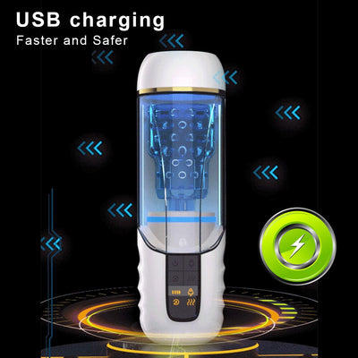 Masturbator อัตโนมัติสำหรับชายการหมุนเซ็กซ์ทอยนวดอวัยวะเพศชาย Vibrator สำหรับผู้ใหญ่ของเล่นหี Real เร้าอารมณ์เพศช่องปากสำเร็จความใคร่คัพ