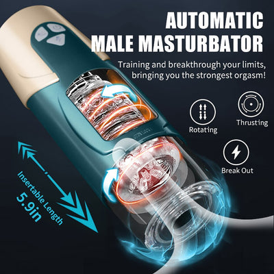 Masturbator อัตโนมัติแบบลูกสูบสำหรับผู้ชายของเล่นเพศผู้ใหญ่ blowjob สำหรับช่องคลอดสำเร็จความใคร่