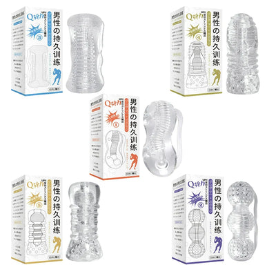 Penis Trainer Realistic Artificial Vagina Pussy Adult Sex Products Enlarge Ejaculation Delay Adult Sex Toys for Men Masturbator