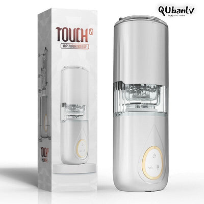 QUBANLV Automatic Piston Telescopic ช่องคลอดจริง Pussy ชาย Masturbator ความร้อนดูดเสียงปฏิสัมพันธ์เครื่องเพศของเล่นสำหรับผู้ชาย