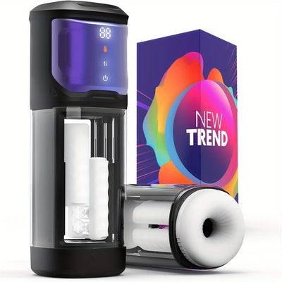 Male Masturbator Sex Toys For Men - Male Sex Toys Rubbing Heating Masturbator For Penis Stimulation, Adult Toys Mens Sex Toy Wtih 6 Rubbing Thrusting & 9 Vibrating & 2 Heating Modes, Pocket Pussy Male